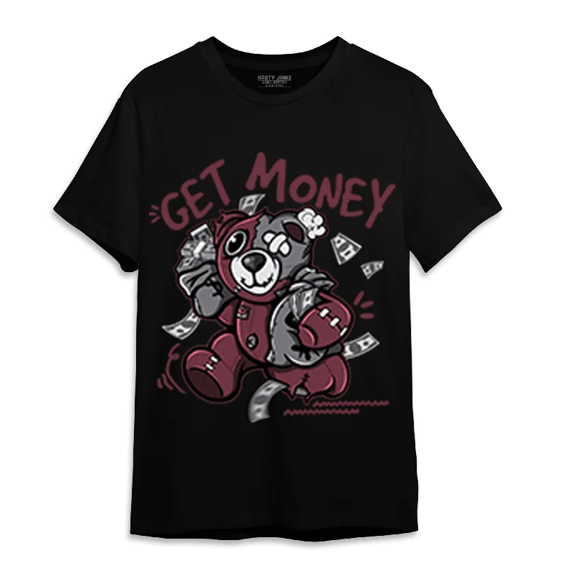 Women's oversized tunic T - shirt for a relaxed fitNastyJamz Burgundy 5s T Shirt Match Get  Money BER
