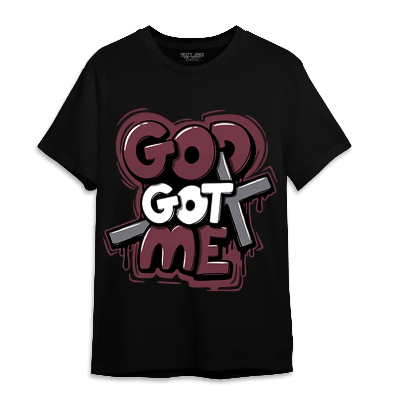 Longline women's T - shirt for a more covered - up styleNastyJamz Burgundy 5s T Shirt Match God Got Me
