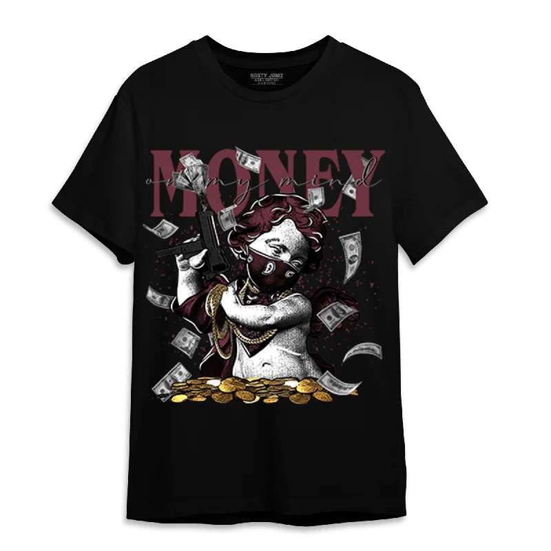 Women's T - shirt with a color - changing yarnNastyJamz Burgundy 5s T Shirt Match Money On My Mine Gang