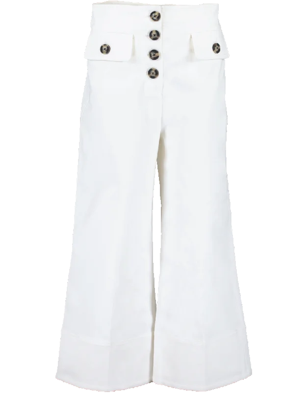 Bootcut pants for women to pair with bootsCanvas Front Pocket Trouser