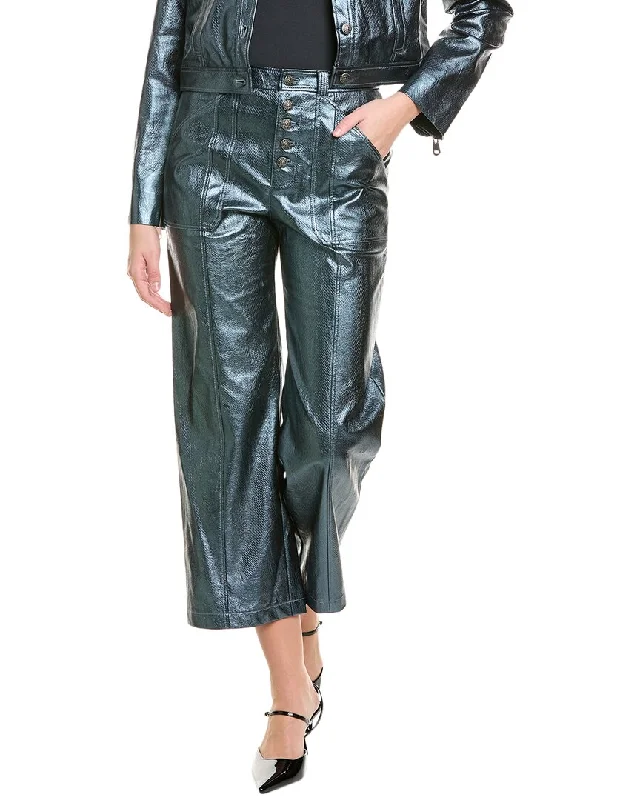 Polyester blend wide leg pants for women in a durable and stylish styleCinq à Sept Benji Pant