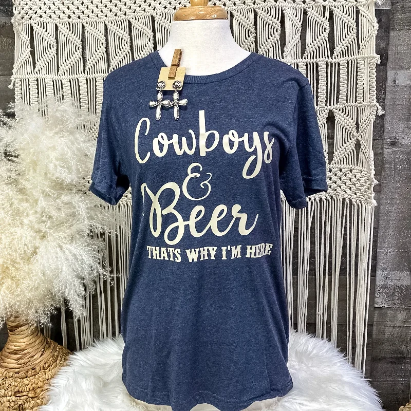 Women's wrap - style T - shirt for a customizable fitCowboys & Beer Tee