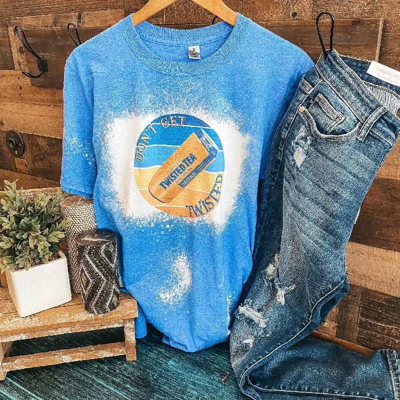 Color - blocked women's T - shirt for a bold statementDon't Get it Twisted Bleached Tee