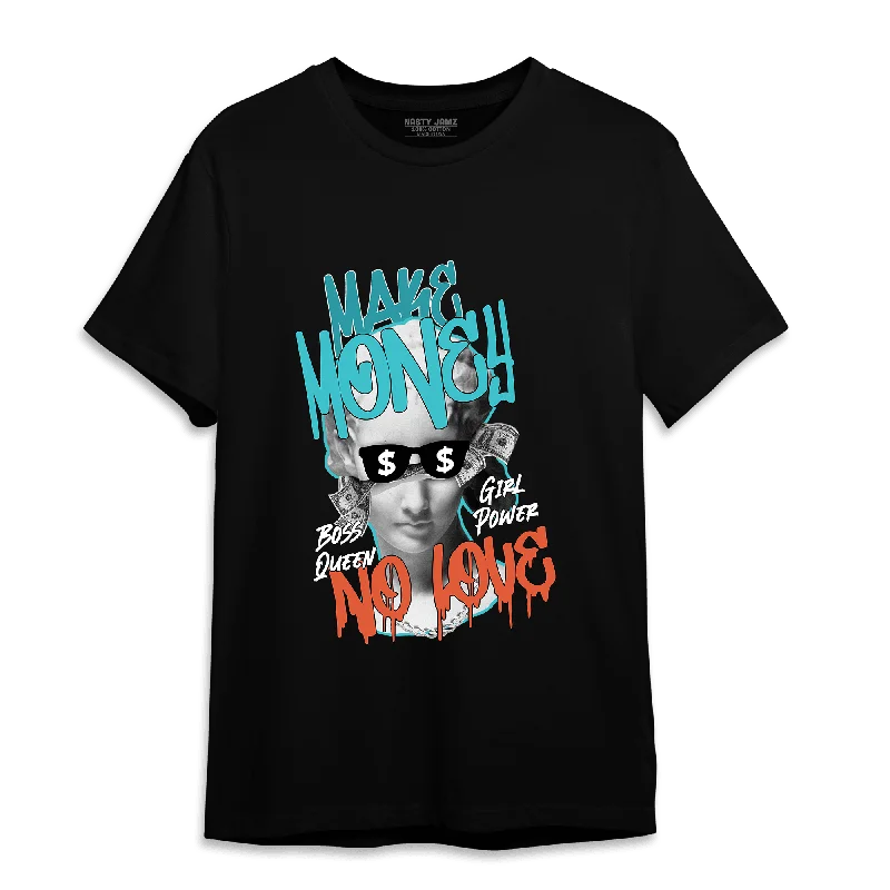 Long - sleeved women's T - shirt with a balloon - sleeve designNastyJamz Dunk Low Dolphins T Shirt Match Make Money No Love