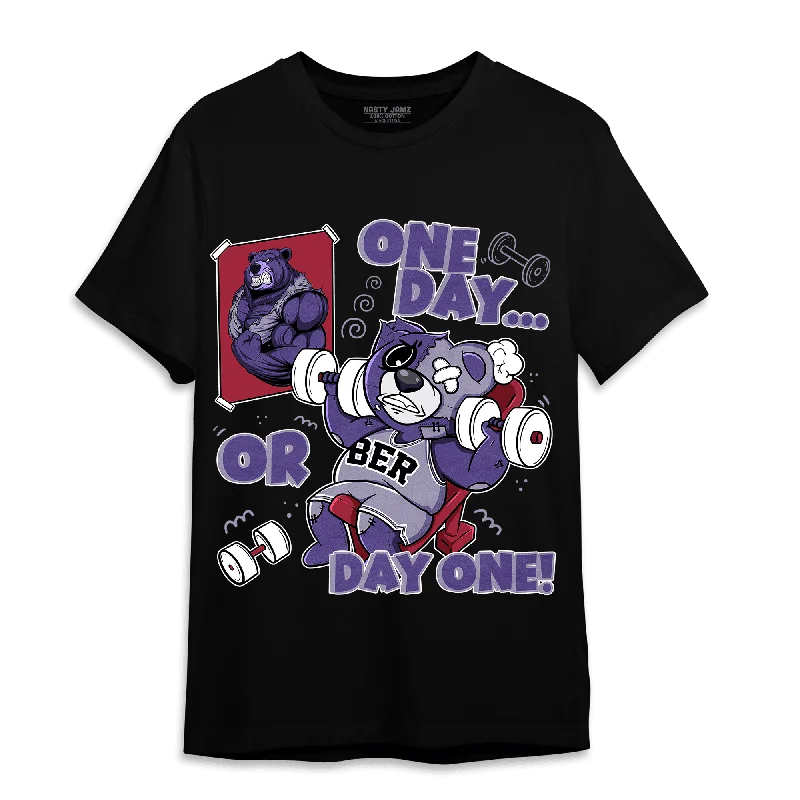 Women's T - shirt with a metallic - colored threadNastyJamz Dunk Low Plum T Shirt Match BER Gymmer
