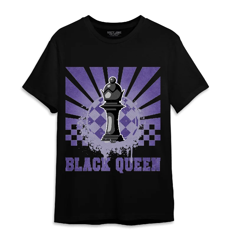 Women's T - shirt with a lace - detailed sleeveNastyJamz Dunk Low Plum T Shirt Match Black Queen Collection