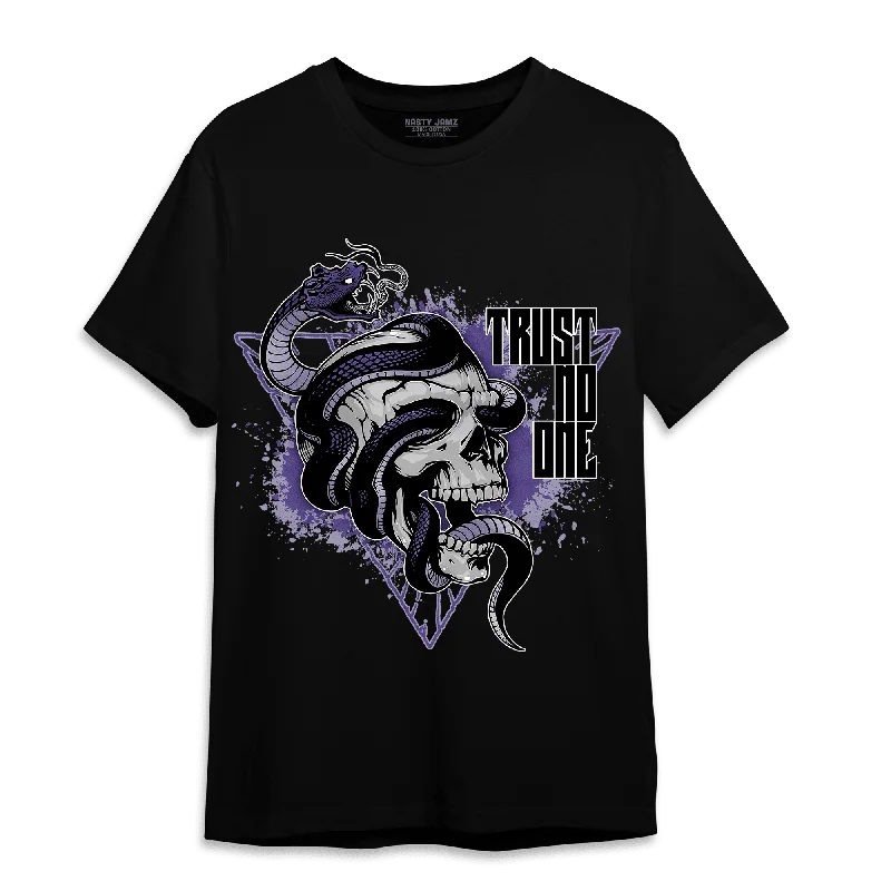 Printed women's T - shirt with a geometric - nautical patternNastyJamz Dunk Low Plum T Shirt Match Dont Trust Any