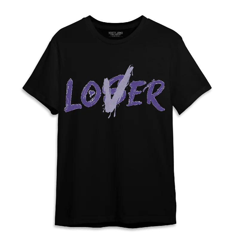 Embroidered women's T - shirt with floral designsNastyJamz Dunk Low Plum T Shirt Match Loser Lover