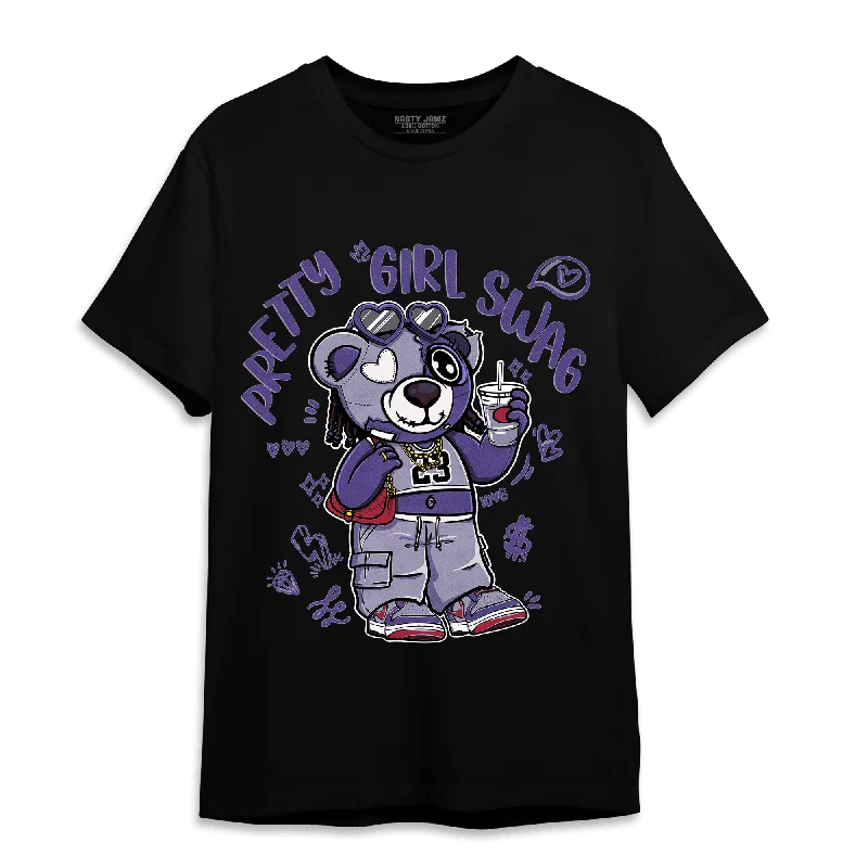 Chunky ribbed women's T - shirt for a textured lookNastyJamz Dunk Low Plum T Shirt Match Pretty Girl Swag BER