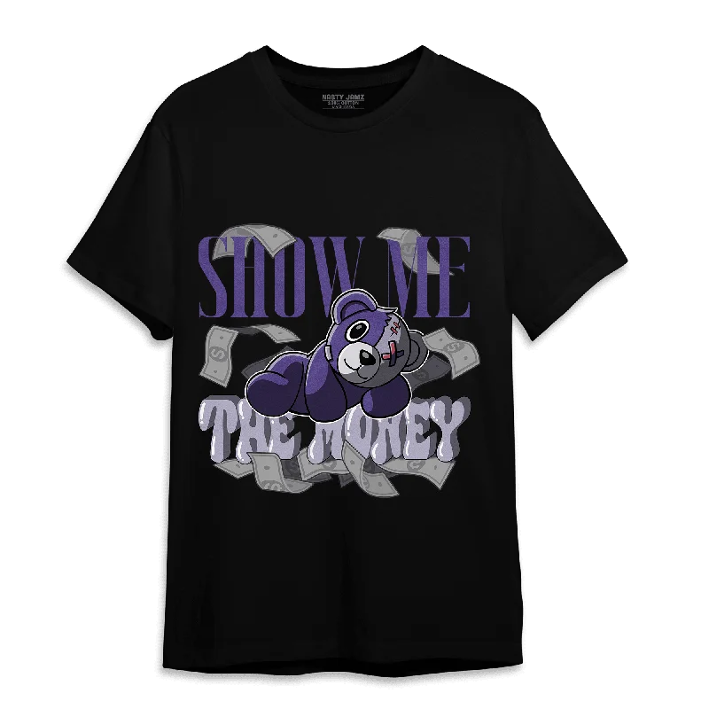 Tie - dye women's T - shirt in unique patternsNastyJamz Dunk Low Plum T Shirt Match Show Me The Money