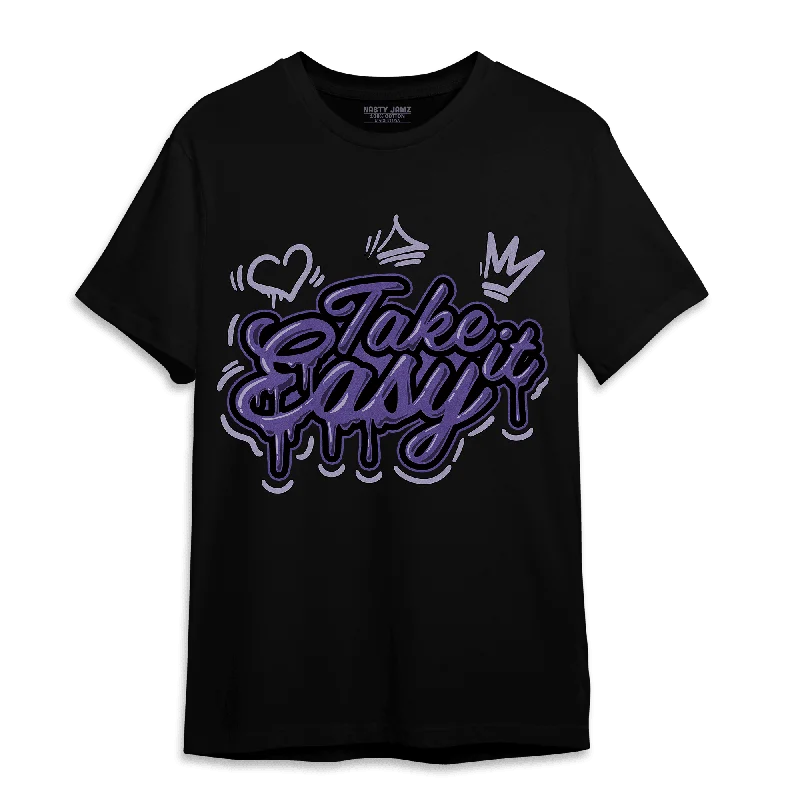 Women's off - the - shoulder T - shirt for a flirty lookNastyJamz Dunk Low Plum T Shirt Match Take It Easy