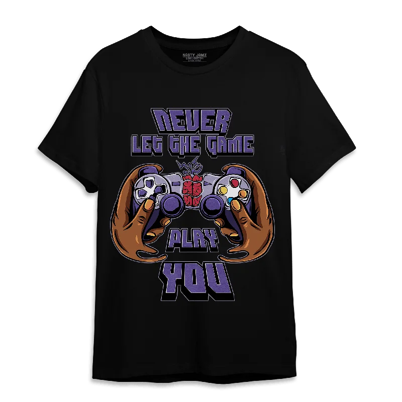 Plaid women's T - shirt for a preppy lookNastyJamz Dunk Low Plum T Shirt Match The Game Changer