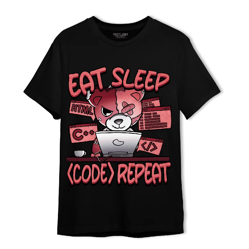 Women's T - shirt with a crocheted detailNastyJamz Dunk Low WMNS Valentine Day T Shirt Match Eat Sleep Code BER