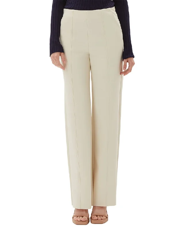Houndstooth print pants for women in a sophisticated styleecru Clean Full Leg Pant
