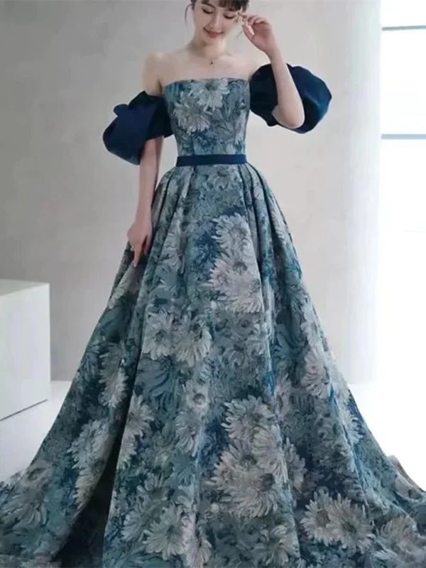 Multicultural - inspired wedding dressElegant A-line Long Prom Dresses, Newest Floral Bridal Gowns, Fashion Wedding Dresses Multicultural - inspired wedding dressElegant A-line Long Prom Dresses, Newest Floral Bridal Gowns, Fashion Wedding Dresses