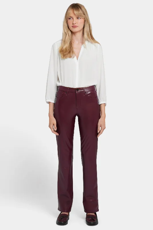 Sequined wide leg pants for women at clubFaux Leather Marilyn Straight Pants In Petite - Tavern Sequined wide leg pants for women at clubFaux Leather Marilyn Straight Pants In Petite - Tavern