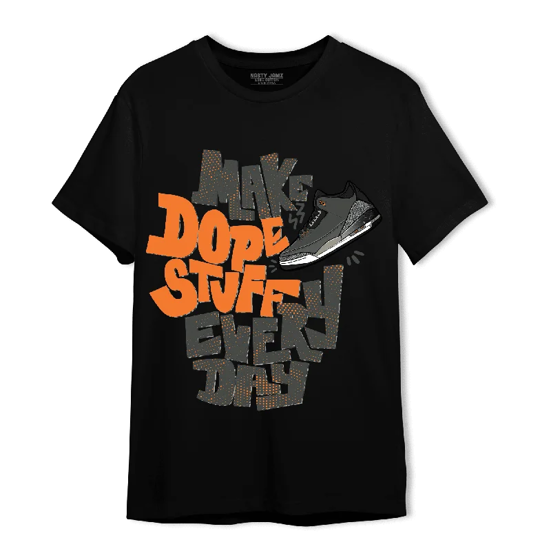Women's T - shirt with a side slit for added styleNastyJamz Fear Pack 3s T Shirt Match Dope Sneaker