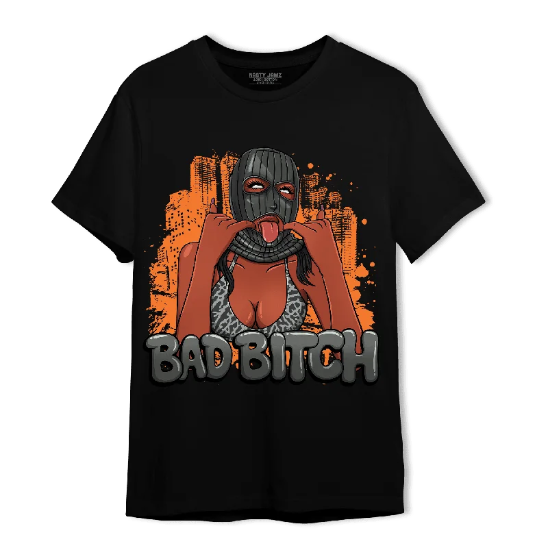 Sequined women's T - shirt for a glamorous occasionNastyJamz Fear Pack 3s T Shirt Match Gangster Bad Bitch