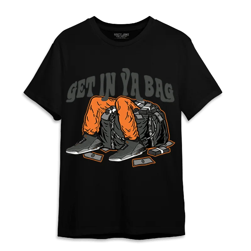 Embroidered women's T - shirt with floral designsNastyJamz Fear Pack 3s T Shirt Match Get In Ya Bag
