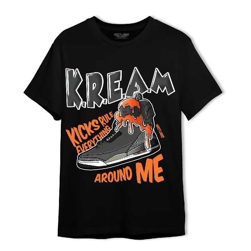 Cropped women's T - shirt with a ruffled hemNastyJamz Fear Pack 3s T Shirt Match Kream Sneaker