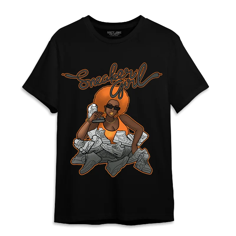Women's T - shirt with a dropped shoulder for a relaxed fitNastyJamz Fear Pack 3s T Shirt Match Sneaker Girl