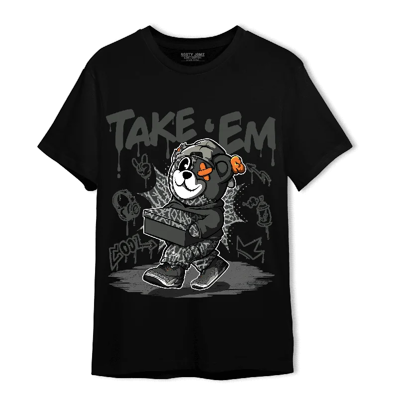 Cropped women's T - shirt with a pom - pom trimNastyJamz Fear Pack 3s T Shirt Match Take 'Em
