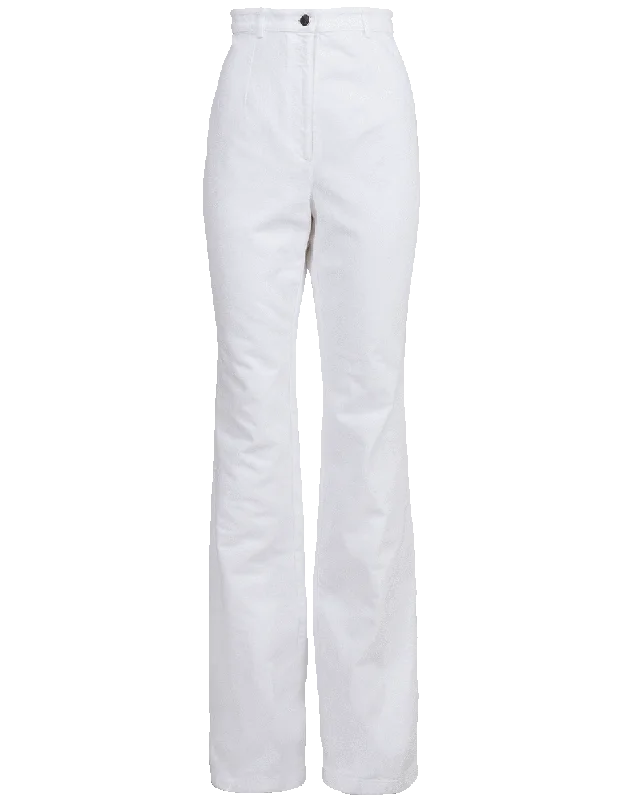 Leatherette pants for women in a cruelty - free optionFlare Denim