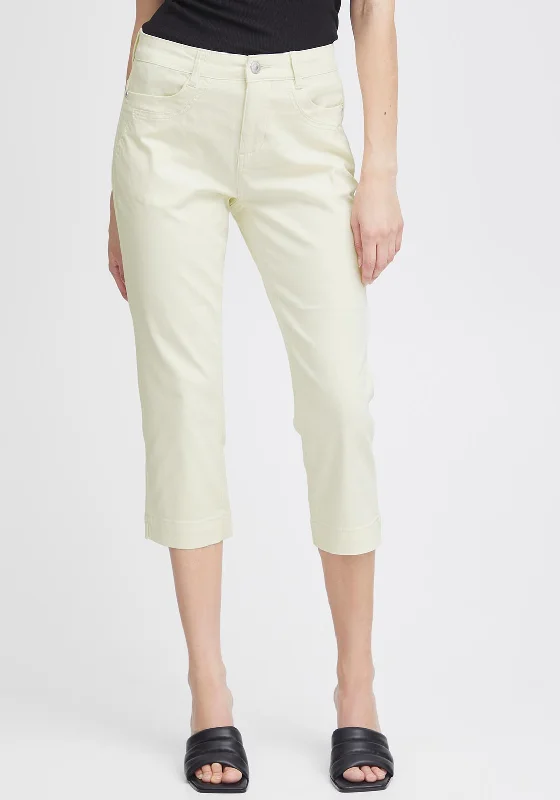 Tapered leg pants for women in a modern fitFransa Fotwill Capri Trousers, Arctic Wolf Tapered leg pants for women in a modern fitFransa Fotwill Capri Trousers, Arctic Wolf