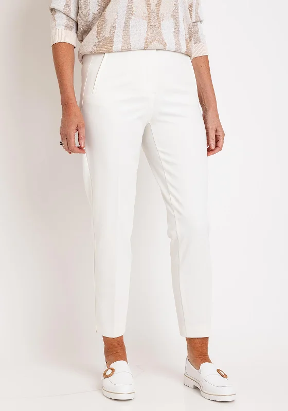 Casual straight leg jeans for women to wear dailyGerry Weber Slim Leg Trousers, White