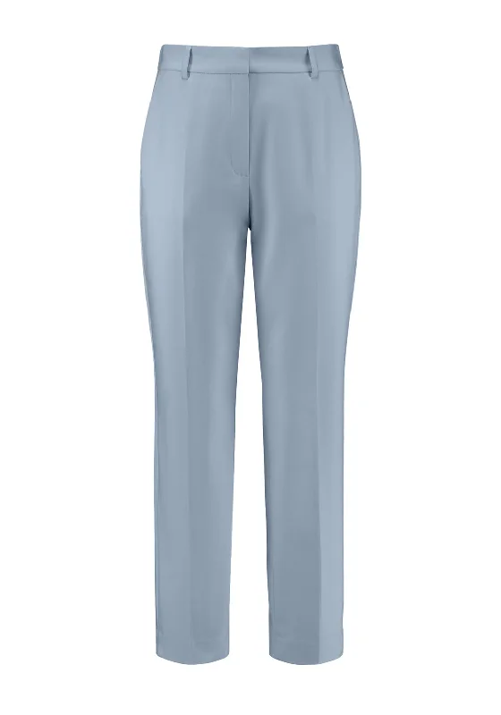 Paisley print pants for women in an exotic styleGerry Weber Slim Leg Tailored Trouser, Dusty Blue Paisley print pants for women in an exotic styleGerry Weber Slim Leg Tailored Trouser, Dusty Blue