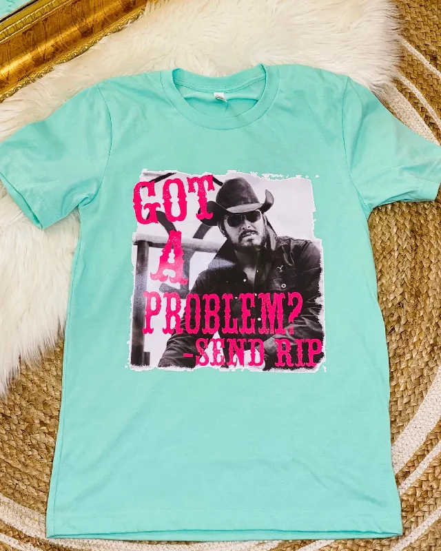 Women's T - shirt with a cropped and boxy fitGot A Problem? Tee