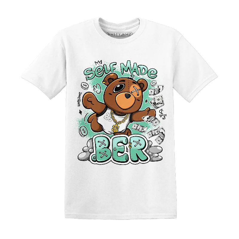Women's T - shirt with a lace - detailed sleeveNastyJamz High OG Green Glow 1s T Shirt Match Self Made BER