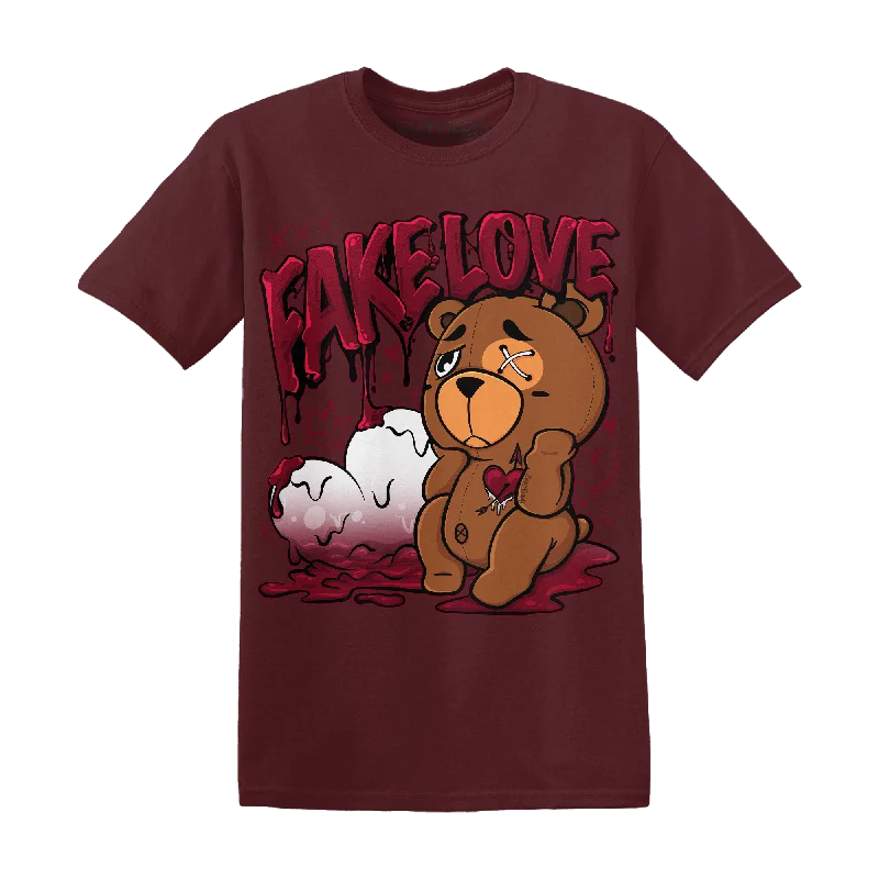 Fitted women's T - shirt with a ruched sideNastyJamz High White Team Red 1s T Shirt Match Fake Love BER