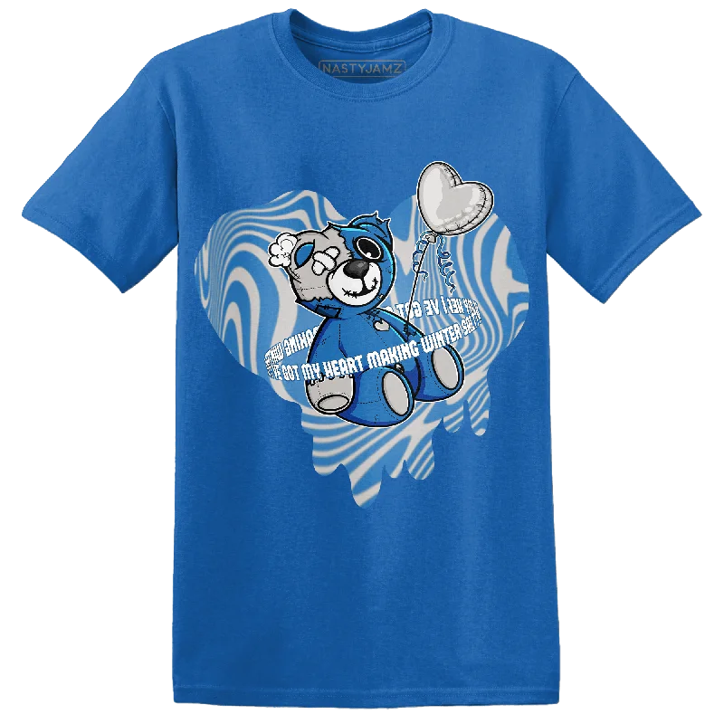 Women's T - shirt with a crocheted detailNastyJamz Industrial Blue 4s T Shirt Match BER Winter
