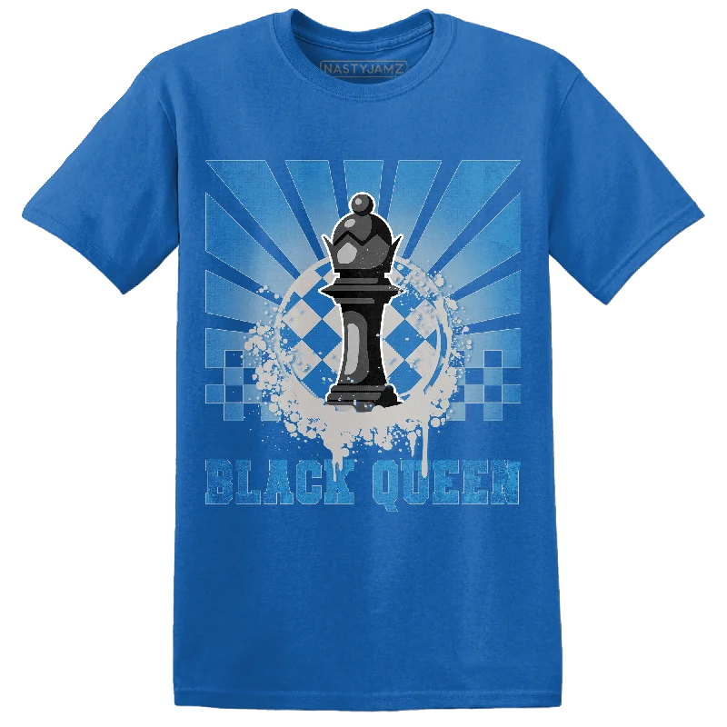 Women's oversized tunic T - shirt for a relaxed fitNastyJamz Industrial Blue 4s T Shirt Match Black Queen Collection