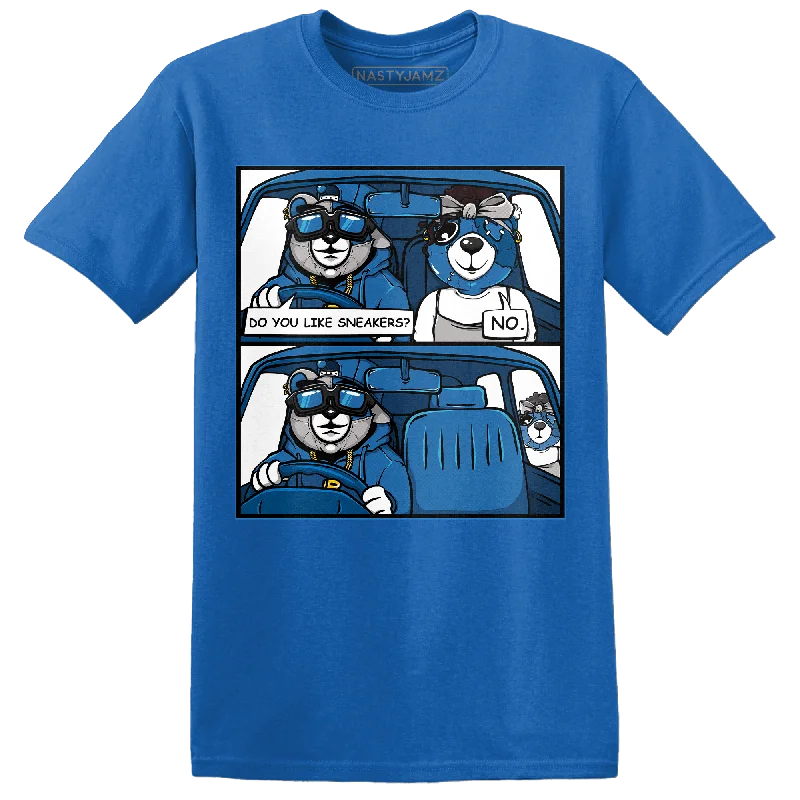 Longline women's T - shirt for a more covered - up styleNastyJamz Industrial Blue 4s T Shirt Match Bye Her