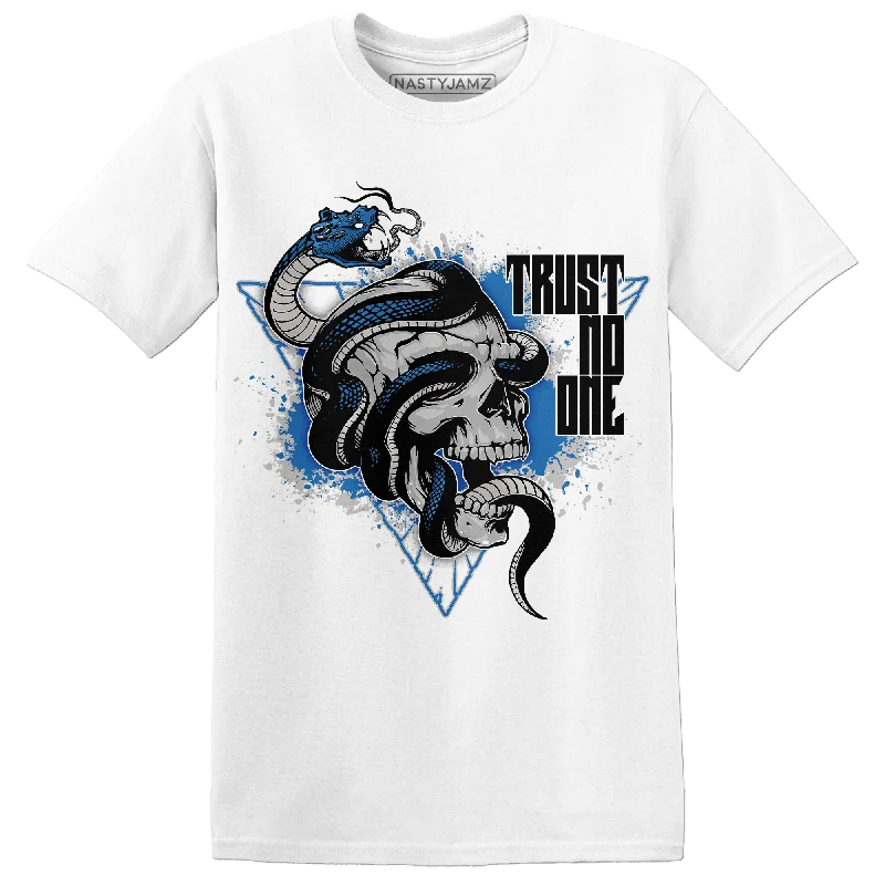 Plus size women's V - neck T - shirt for a flattering lookNastyJamz Industrial Blue 4s T Shirt Match Dont Trust Any