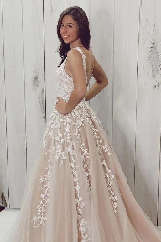 Mother - of - the - bride elegant wedding dressIvory lace appliqued long prom formal dress wedding dress cg20613 Mother - of - the - bride elegant wedding dressIvory lace appliqued long prom formal dress wedding dress cg20613
