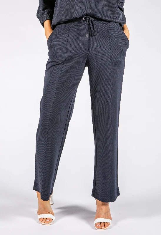 High waisted cargo pants for women in military styleJersey Tie Waist Pants