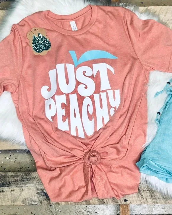 Fitted women's turtleneck T - shirtJust Peachy Tee