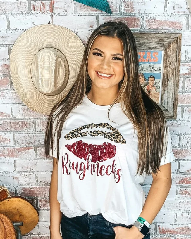 Women's wrap - style T - shirt for a customizable fitKiss Me Roughnecks