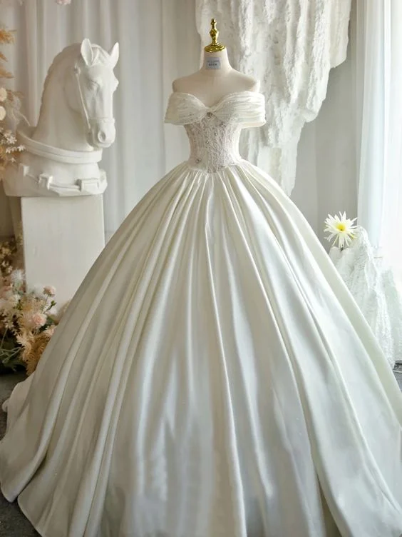 Square - neck wedding dress for a classic lookLace Applique Satin Wedding Dress Prom Dress Illusion Bride Custom cg21194 Square - neck wedding dress for a classic lookLace Applique Satin Wedding Dress Prom Dress Illusion Bride Custom cg21194