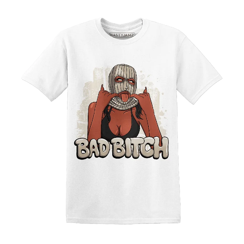 Women's T - shirt with a cropped and fitted bodice and a flared skirtNastyJamz Latte 1s T Shirt Match Gangster Bad Bitch