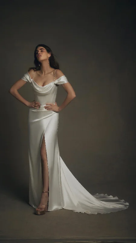 Gothic - inspired wedding dress for an edgy brideLeona