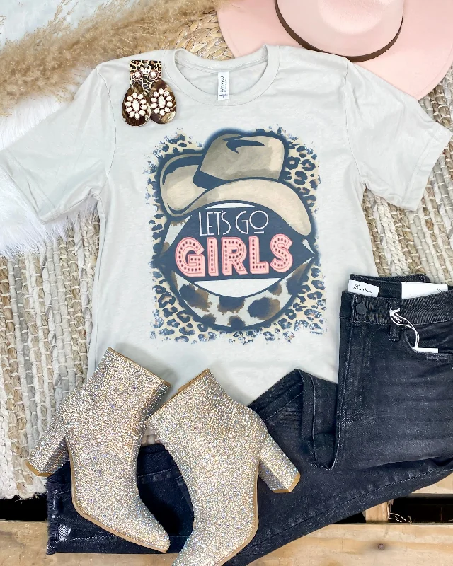 Women's T - shirt with a flapped pocket and a zip - up closureLets Go Girls Tee