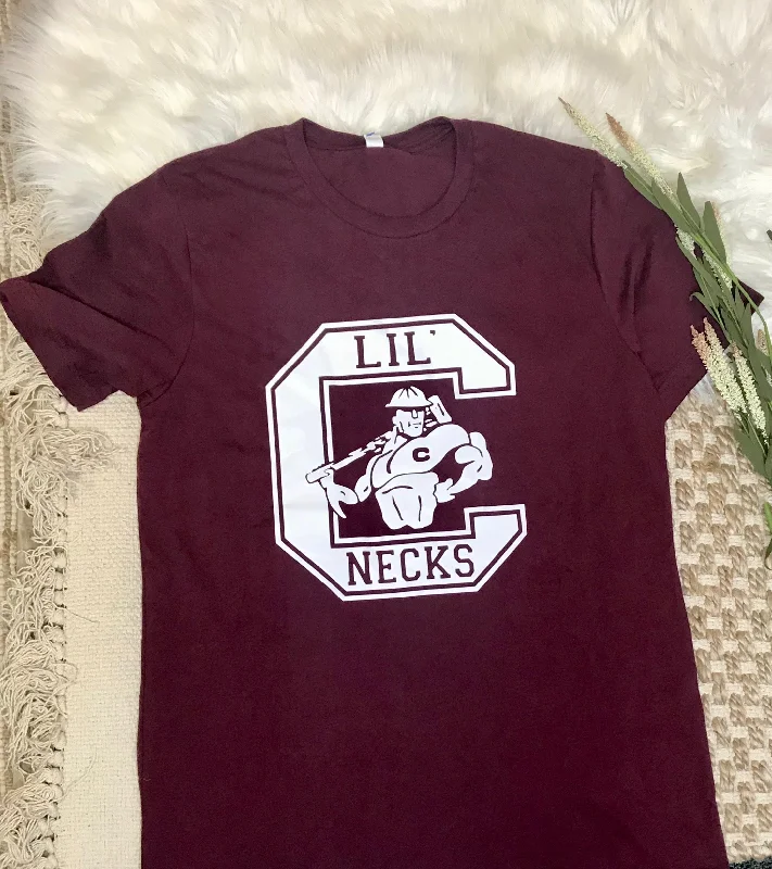 Long - sleeved women's T - shirt with a bell - sleeve designLil' Necks Logo Tee