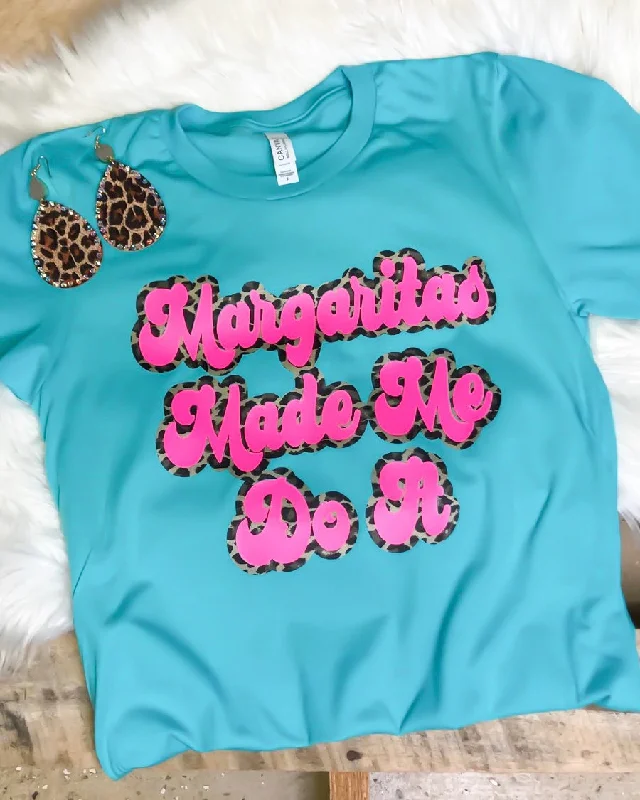 Long - length women's T - shirt to wear as a cover - upMargaritas Made Me Do It Tee