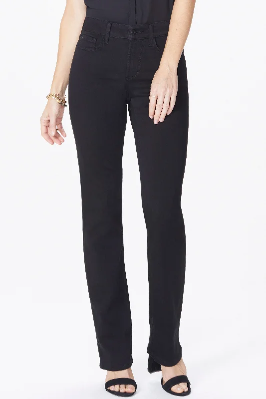 High waisted cargo joggers for women in a practical styleMarilyn Straight Pants In Petite   - Black