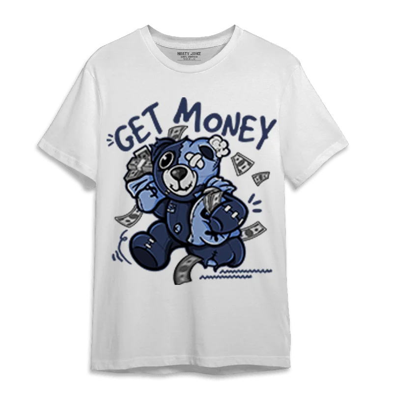Sleeveless women's athletic T - shirt for workoutsNastyJamz Midnight Navy 5s T Shirt Match Get  Money BER
