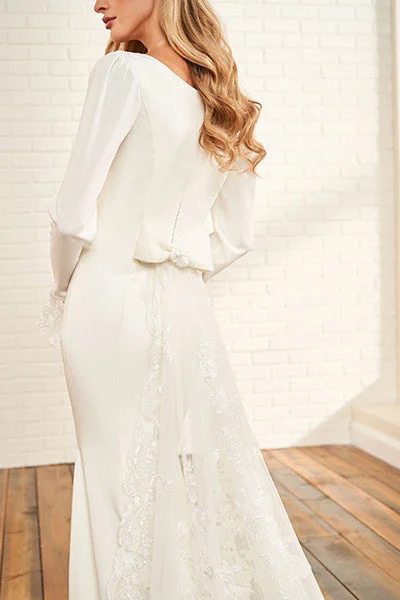 Custom - made plus size wedding dressMOD1824 by Mon Cheri